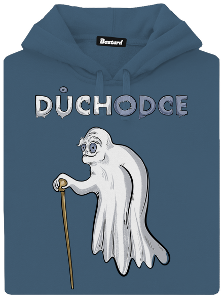 Duch důchodce dámská mikina klokanka Denim