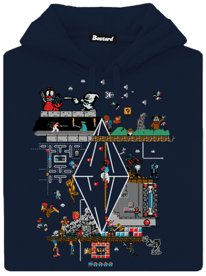 Zapaříme pánská mikina klokanka Navy