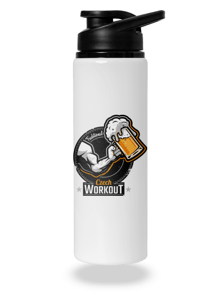 Czech Workout lahev na vodu White