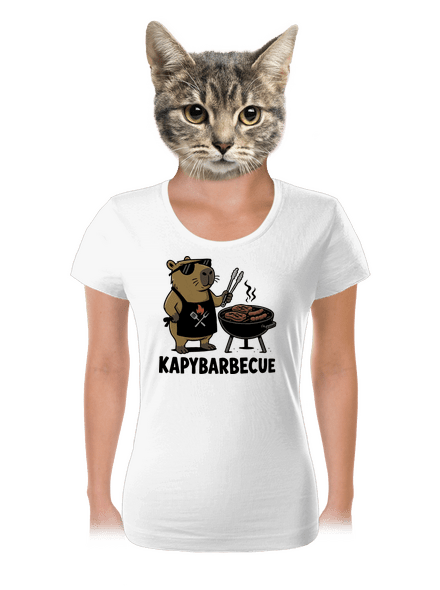 Kapybarbecue dámské tričko White