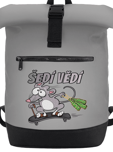 Šedí vědí - myšák batoh Grey Marl