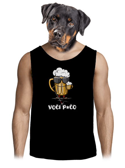 Voči p*čo pánské tílko Black