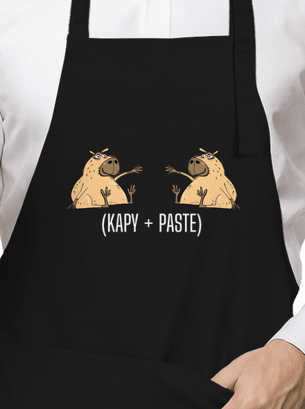 Kapy paste zástěra Black