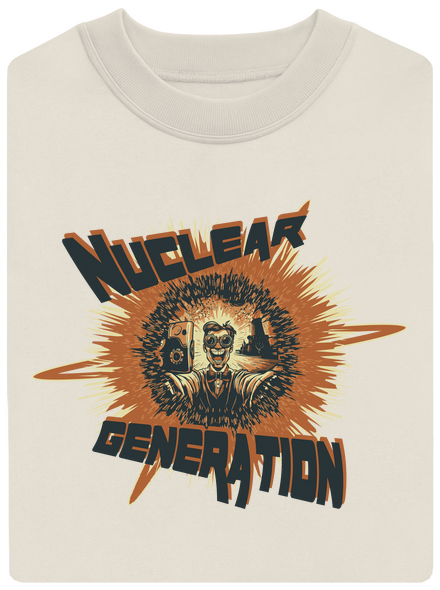 Nuclear generation 2 unisex mikina bez kapuce Off White