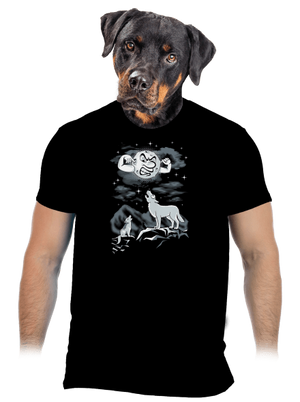 Vlčí árie pánské tričko Black