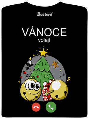 Vánoce volají pánské dlouhý rukáv Black