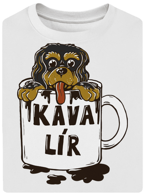 Kávalír unisex tričko oversized White