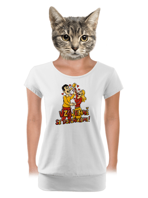 dámské tričko s lemem