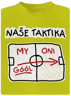 Naše taktika dětské sportovní tričko Neon Yellow