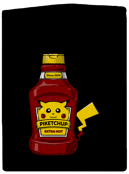 Piketchup dámská mikina na zip Black