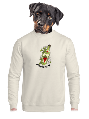 unisex mikina bez kapuce