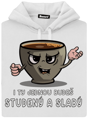 Studená káva dámská mikina klokanka White