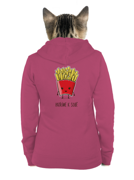 Patříme k sobě dámská mikina na zip Magenta