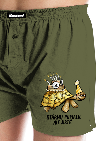 Stárnu pomalu pánské trenky Khaki