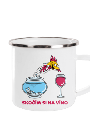 Skočím si na víno plecháček White