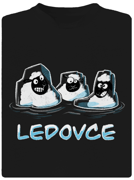 Ledovce dětské sportovní tričko Black