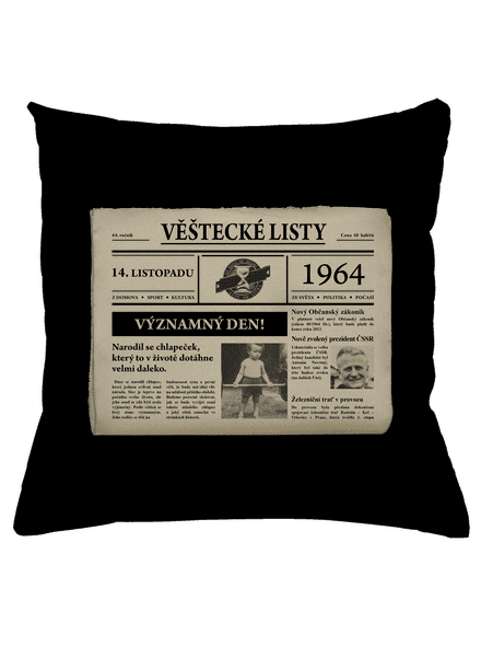 Věštecké listy polštář Black