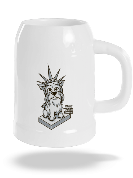 New Yorkshire půllitr White