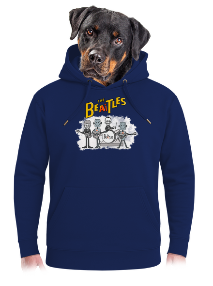 AI Beatles unisex mikina premium Navy