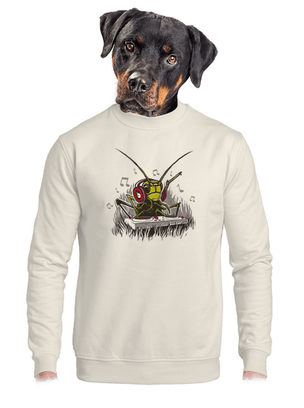 DJ cvrček unisex mikina bez kapuce Off White