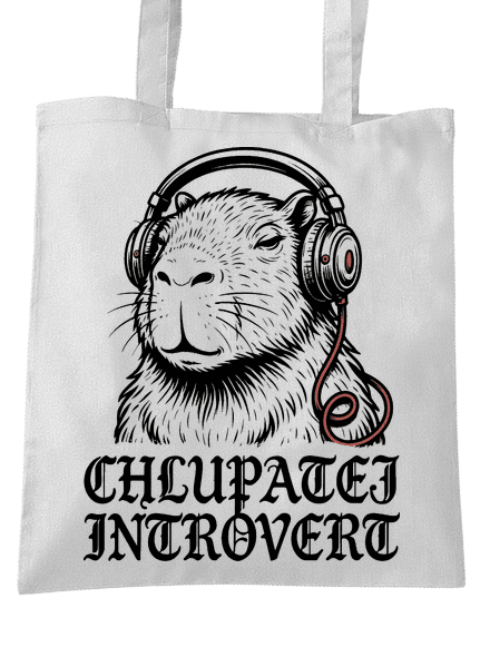 Chlupatej introvert taška White