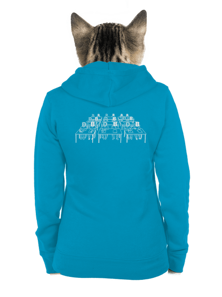 Cimrman: Debil, blbeček dámská mikina na zip Blue Atol