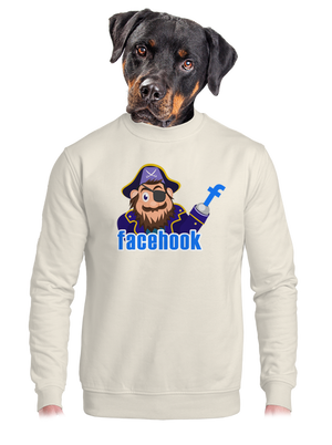 unisex mikina bez kapuce