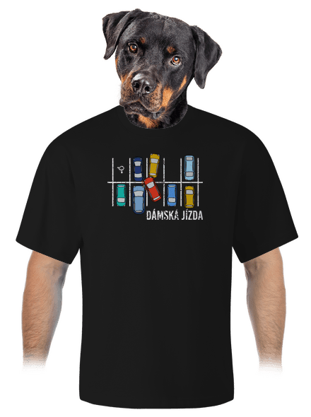 Dámská jízda unisex tričko oversized Black