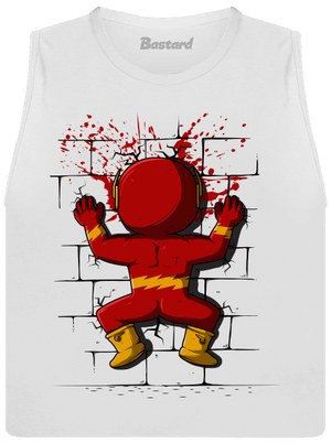 Flash dámské tílko volné White