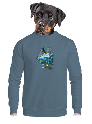 unisex mikina bez kapuce