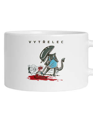 Vytřelec hrnek makronka White