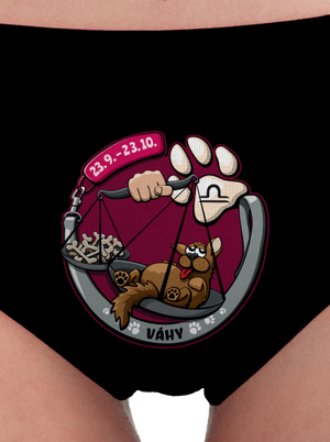 Psí horoskop: Váhy dámské kalhotky Black