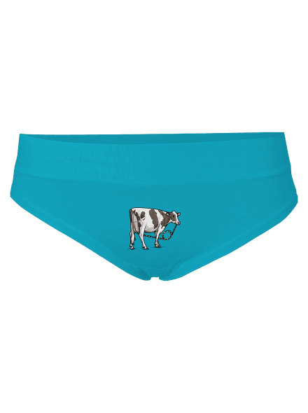 Cow drink dámské kalhotky Turquoise