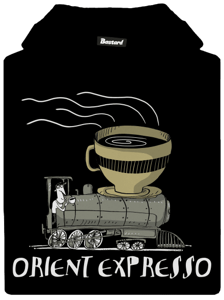 Orient expresso dětská mikina klokanka Black