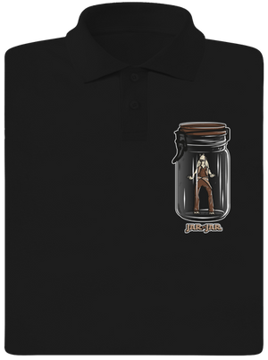 Jar in jar pánská polokošile Black