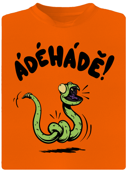 Ádéhádě dětské sportovní tričko Neon Orange