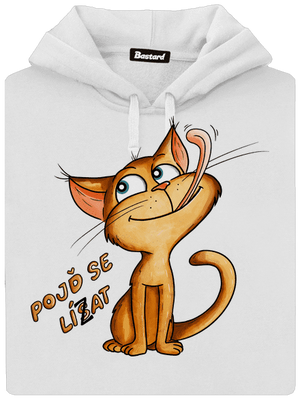 Pojď se lísat dámská mikina klokanka White