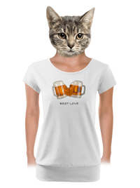 dámské tričko s lemem