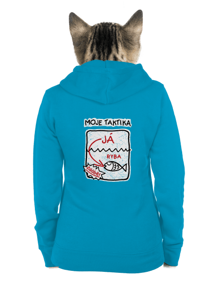 Rybářská taktika dámská mikina na zip Blue Atol