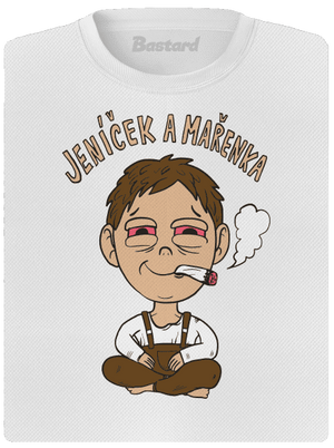 Jeníček a mařenka dámské sportovní tričko White