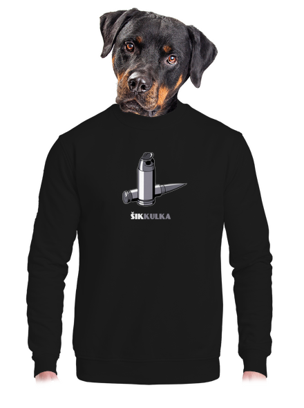 Šikkulka unisex mikina bez kapuce Black