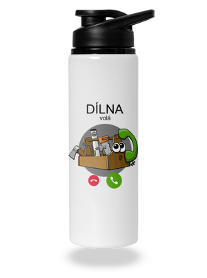 Dílna volá lahev na vodu White
