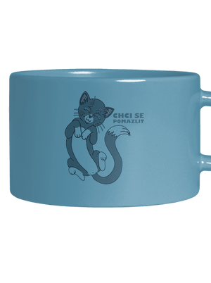 Chci se pomazlit hrnek makronka Blue Macaron