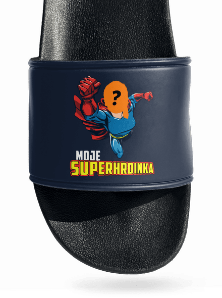 Moje superhrdinka pantofle Navy