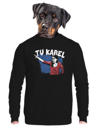 unisex mikina bez kapuce