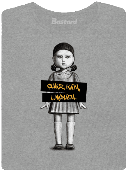 Cukr, káva, limonáda dámské tričko Dark Gray Melange