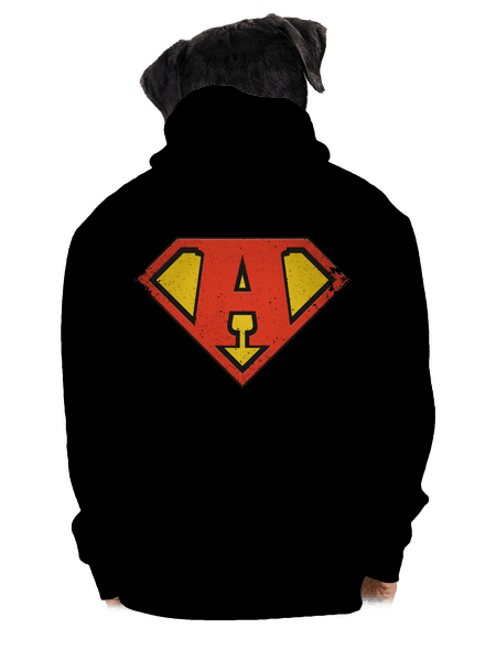 Jsem superhrdina pánská mikina na zip Black
