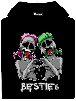 Besties dětská mikina klokanka Black