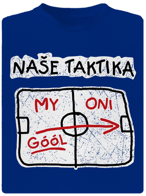 Naše taktika pánské sportovní tričko Royal Blue Mal