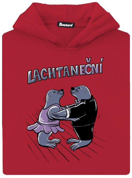 Lachtaneční dětská mikina klokanka Fire Red